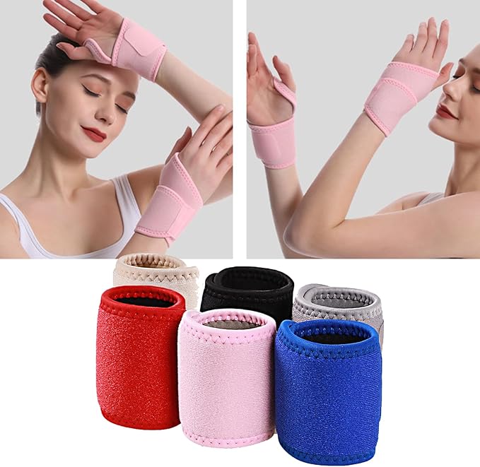2pieces Wrist Brace Thumb Wrist Brace Adjustable Wrist Wrap for Fitness Badminton Basketball