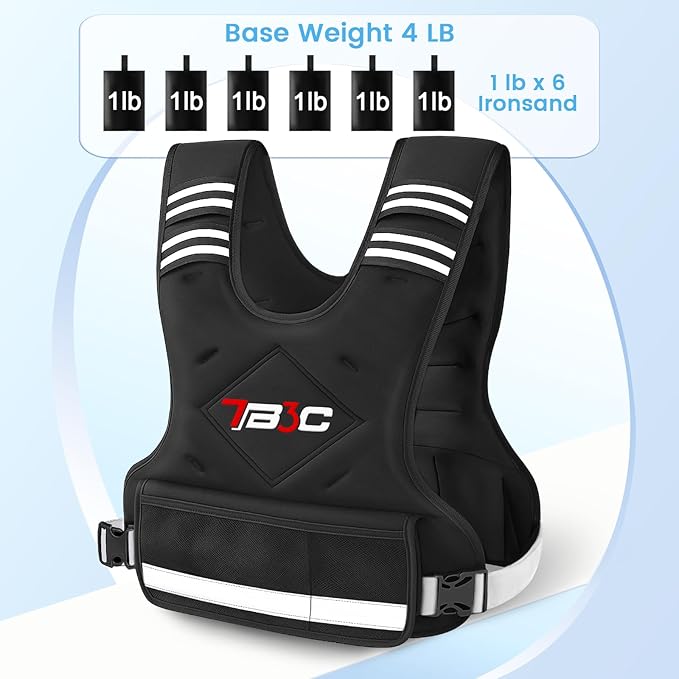 Adjustable Weighted Vest for Women - 04-10lb/11-20lb/20-32lb Vest with 6 Ironsand Weights for Strength Training,Body Weight Vest Exercise Set for Running, Walking and Home Workouts