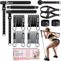 Pilates Bar Kit with Resistance Bands,Pilates Bar with Stackable Bands Workout Equipment for Legs,Hip,Waist and Arm,Exercise Fitness Equipment for Women & Men Home Gym Yoga Pilates