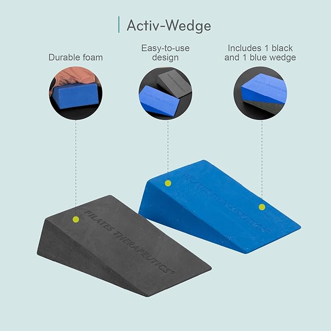 Balanced Body Activ-Wedge Set of 2 Pilates Workout Blocks, Pilates Reformer Accessories
