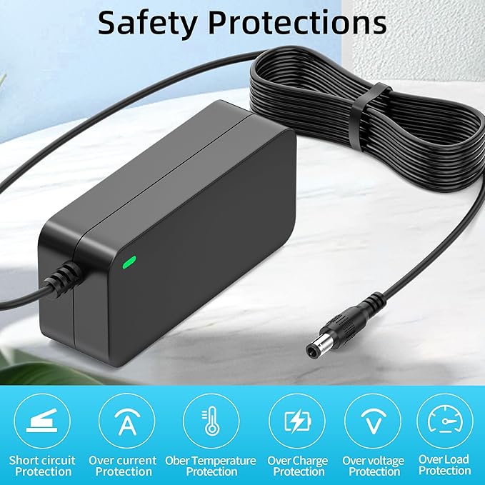 Power Cord for Peloton Exercise Bike 12V4.17A AC/DC Adapter Replacement Peloton Exercise Bike Model: PLTN-RB1VO PLTN-RB1V1 PLTN-RB1VQ