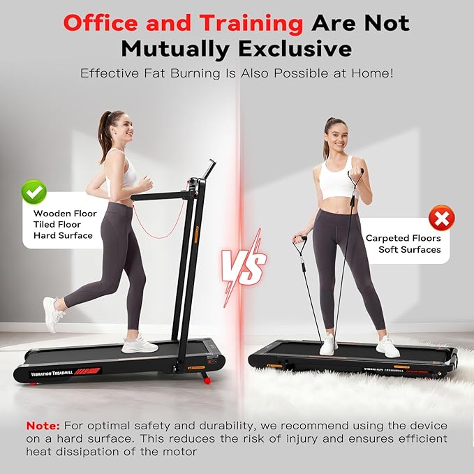 Lysole Folding Walking Pad Treadmill with Vibration&Incline,4-in-1 Under Desk Treadmills for Home&Office,350LBS Capacity,0.3-7.5MPH Speed,LED Display,Portable Treadmill with APP&Remote Control