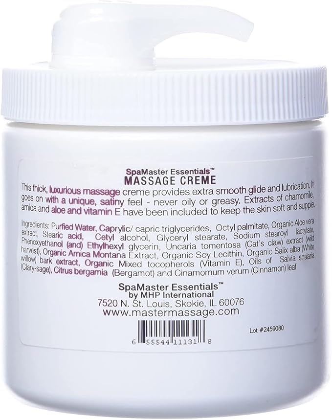 Master Massage Spamaster Unscented 16 Oz Massage Cream X20