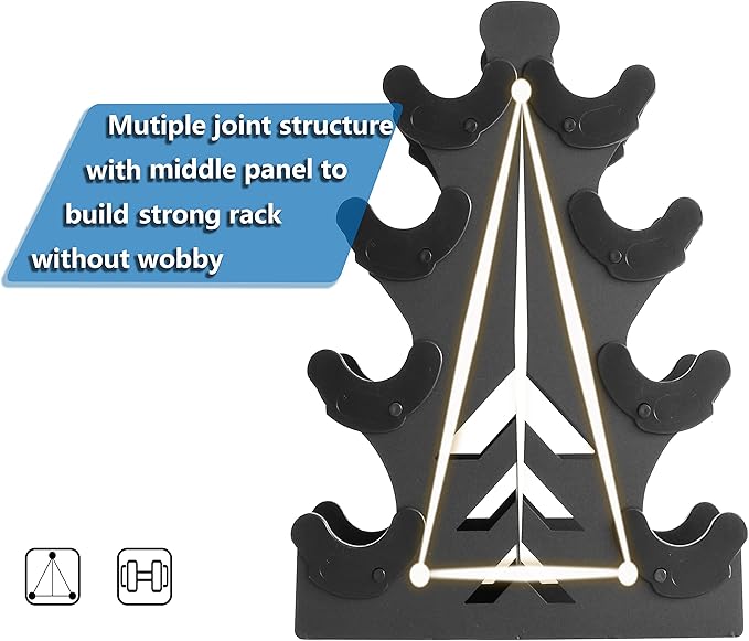 Dumbbell Storage Rack Weight Organizer Rack Only for Home Gym Weight Rack No need Assembly