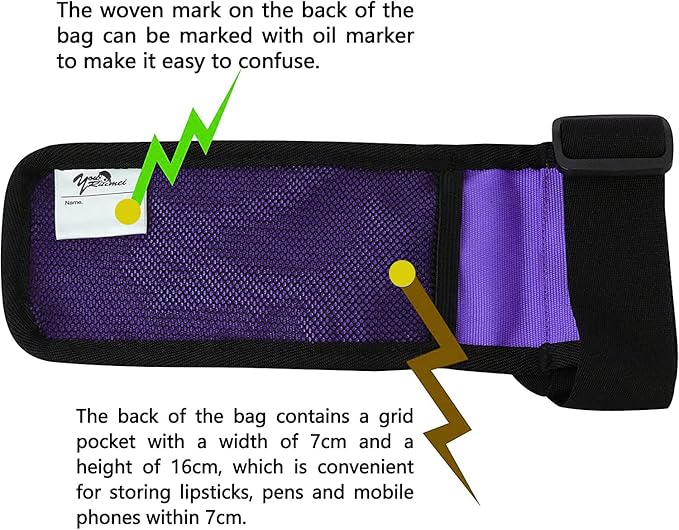 Massage Bottle Bag Massage Oil Bag Massage Therapist Holster Massage Lotion Holster Massage Oil Holster (YR1kd-Purple