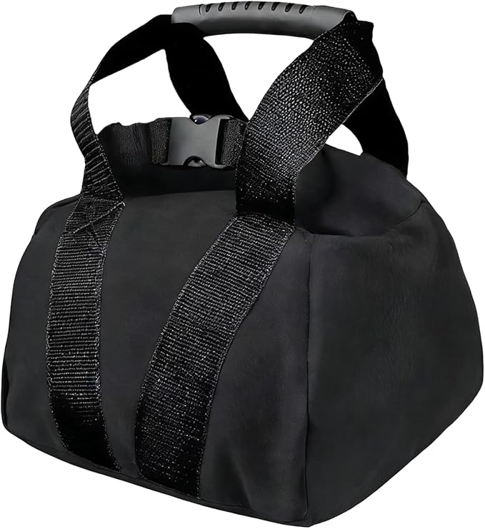 Adjustable Weight Sandbag, 0–35 Lbs Kettlebell Training Equipment, Portable Workout Bag with Handle for Fitness Strength Training Bodybuilding Yoga and Home Gym Exercise