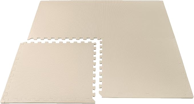 We Sell Mats 3/8" Thick Multipurpose EVA Foam Exercise Floor Mat, Interlocking Tiles, Anti-Fatigue for Home or Gym