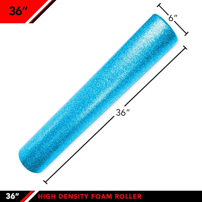 JFIT High Density Foam Roller – EPP Deep Tissue Massage Roller for Muscle Recovery, Myofascial Release & Stretching