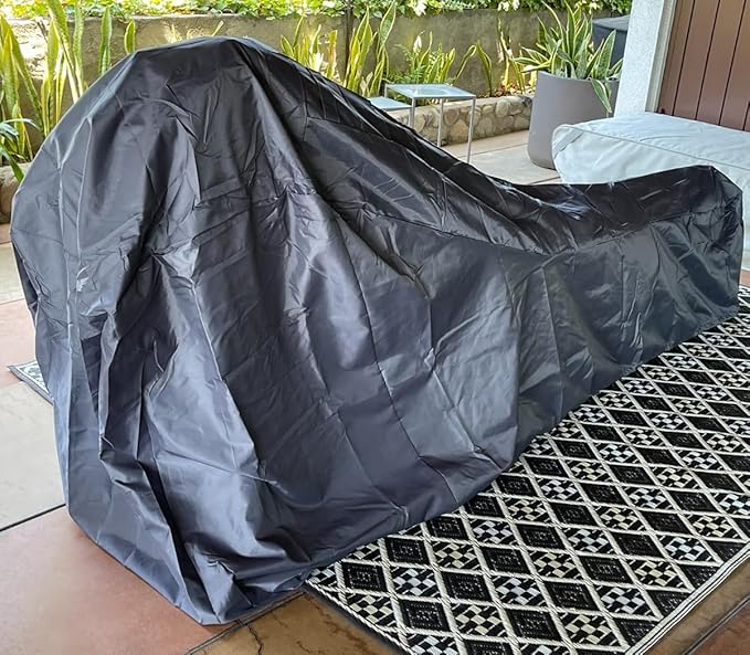 J&C Rowing Machine Cover, 420D Heavy Duty Fitness Equipment Protective Cover, Dust Cover fot Folding Water Rowing Machine 300lb Weight Capacity Concept 2 Rowing Machine Waterproof 95x24x40inch