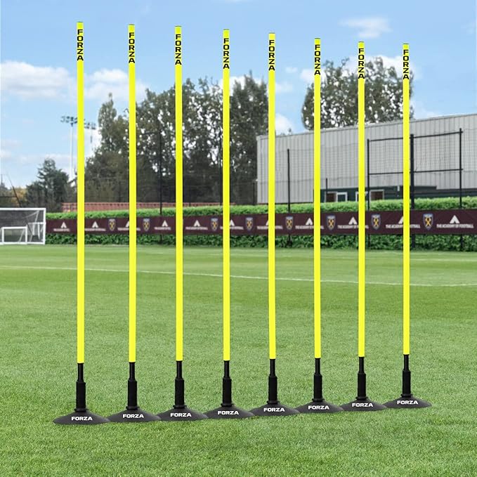 NWS Forza Spring Loaded Agility Poles | Improve Endurance, Speed & Footwork - Available in Packs of 8 or 16