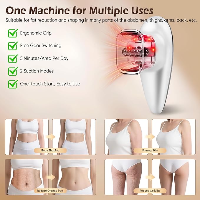 Body Sculpting Machine - Skin Tightening Device for Body, Portable Cellulite Machine for Home Use, Adjustable Body Sculpting Machine, Suitable for Thighs, Abdomen, Waist,Effectively Tightens the Skin
