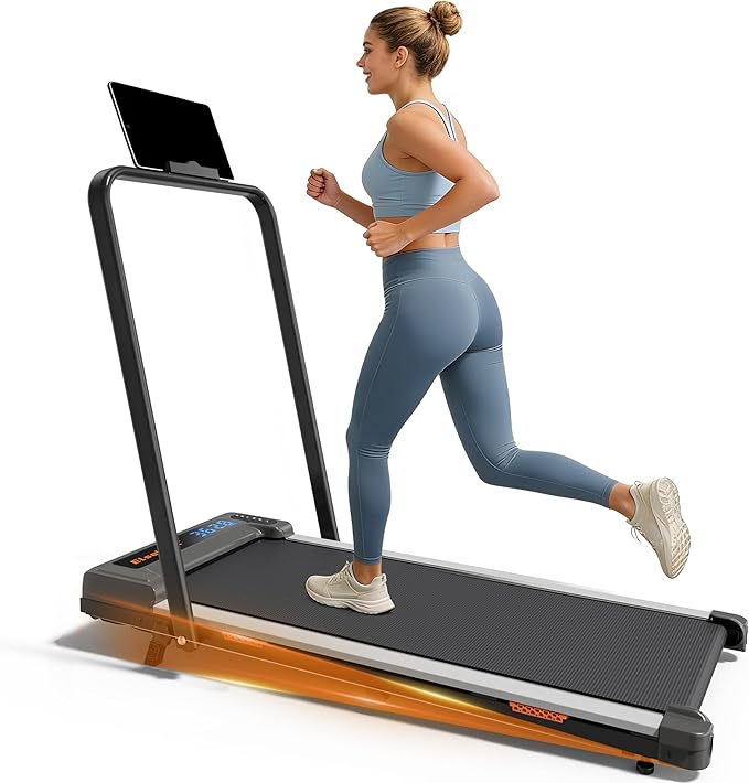 3-in-1 Walking Pad with Incline and Handle Bar, 2.5 HP Quiet Walking Pad Treadmill with 265 LBS Capacity, Portable Under Desk Treadmill, Foldable Treadmills for Home Office