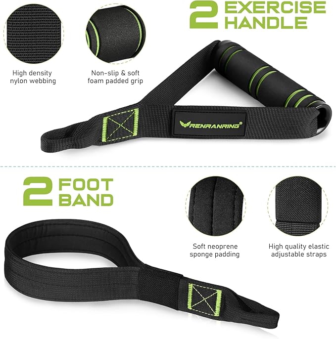 Pilates Bar Kit with Resistance Bands, Multifunctional Pilates Bar for Women & Men with Heavy-Duty Metal Adjustment Buckle, Pilates Home Equipment for Full BodyWorkouts