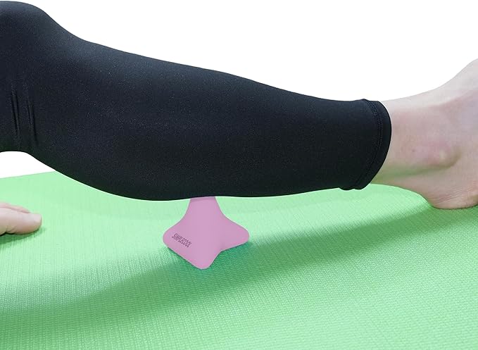 Manual Trigger Point Massage Tool. Small Massager Ball for Deep Tissue Myofascial Release Physical Therapy Plantar Fasciitis Pain Relief Muscle Knot Psoas Hip Flexor Iliacus Release 3×2.6″(Purple)