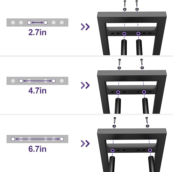 niffgaff 3 Tier Adjustable Dumbbell Rack with Hooks, Extended Base Weight Storage for Home Gym – Holds Up to 450 lb, Space-Saving Fitness Equipment Organizer (Rack Only)