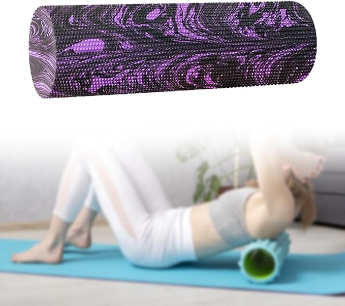 Column Roller Round Foam Roller Massage Tool Block Roller for Waist Back Stretching Workout Fitness