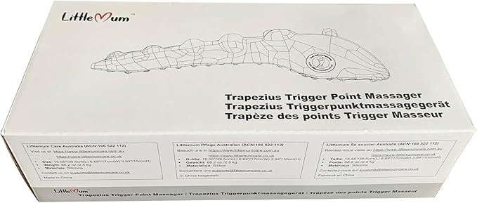 Trapezius Massager, Neck, Shoulder & Upper Back Pain Relief Manual Massager – Trigger Point Tool for Trapezius Tightness, Tension Headaches, Tech-Neck, and Suboccipital Release