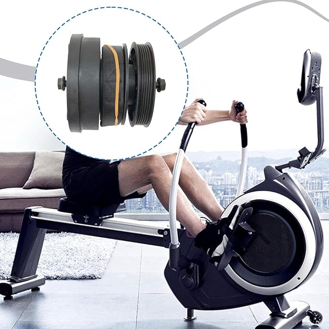 Damper Rowing Machine, Pullback Gym Rower Spring Box, Wheel,
