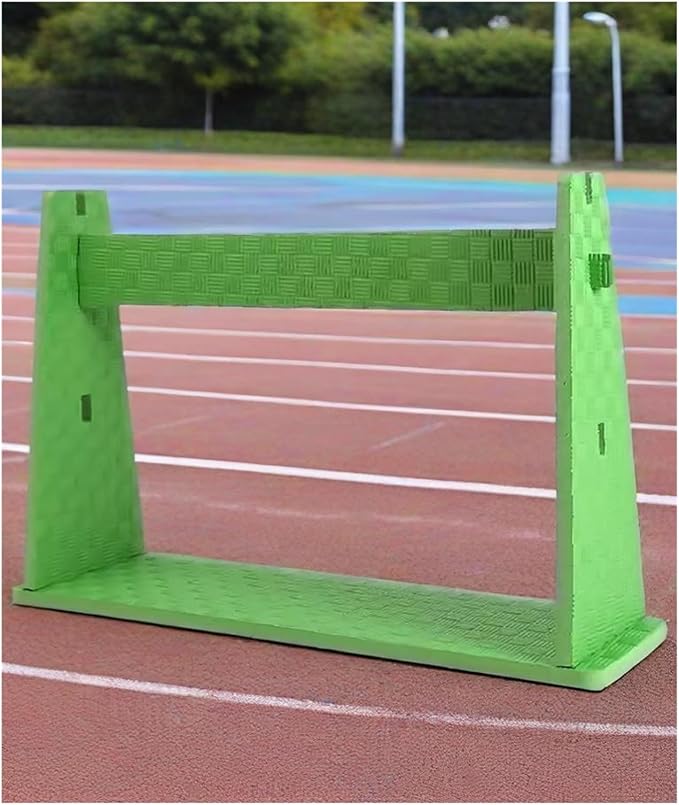 Lightweight Speed Hurdles Training Hurdles,Height Adjustable Foam Agility Hurdles,Detachable Training Hurdle Equipment(Green,7pcs)