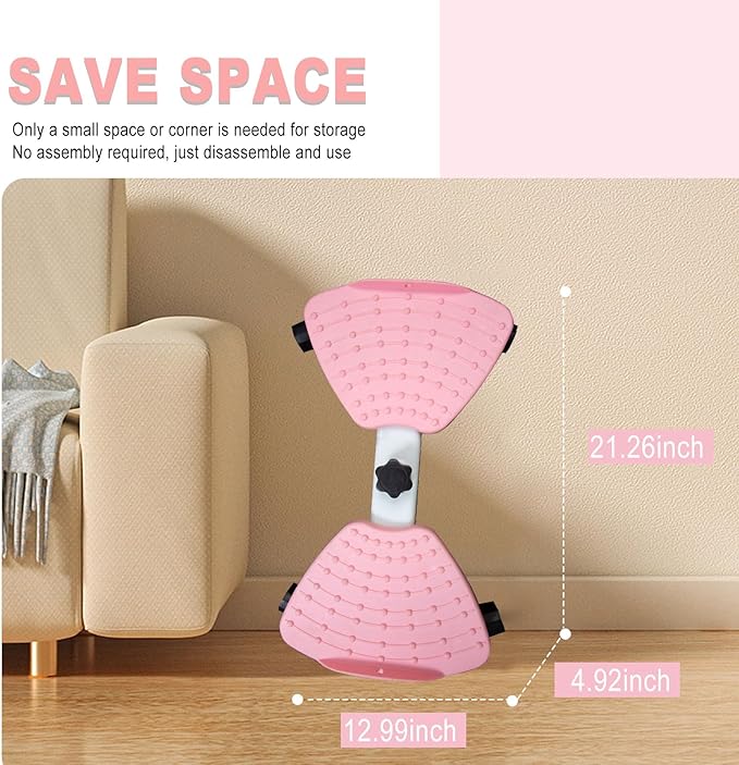 HOTWAVE Waist Twister Board – Non-Slip Fitness Balance Board for Core Strength, Waist Trimming & Weight Loss – Home Exercise Equipment for Men & Women – 360° Rotation, Anti-Skid Surface, Supports Up to 300 lbs