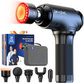 BOB AND BRAD T2 Ultra Massage Gun with Heat and Red LED Therapy, Heated Deep Tissue Massager for Athletes, FSA Professional Percussion Massager for Muscle Relief, Portable Massagers HSA Eligible