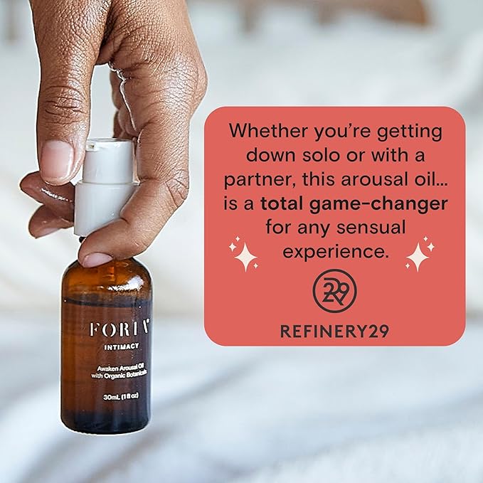 Foria Awaken Arousal Oil - Organic, All-Natural - Safe for Sensitive Skin - 1 Fl Oz