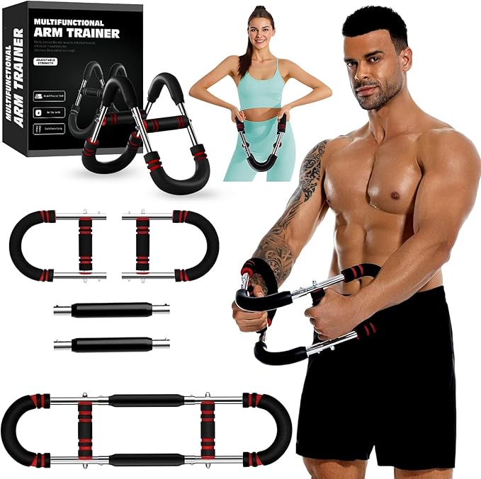 Twister Arm Trainer, Adjustable Chest Workout Equipment for Men & Women, Muscle Builder & Strength Training for Arms, Home Gym Strength Trainer, Chest Trainer (20-60 lbs)