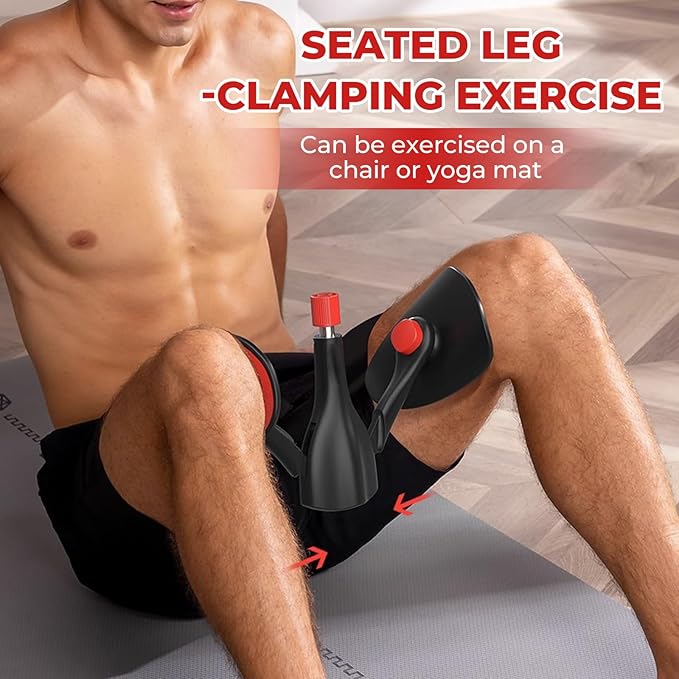 Saker Men Kegel Trainer Pelvic Floor Muscle Repairer,Multi-Position Leg & Hip Exercise Device, Adjustable Spring Resistance Toner for Thigh Slimming and Strength Training