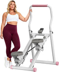 SogesPower Stair Stepper for Home Gym,Folding Vertical Stair Climber with Adjustable Handlebar & Pedals,Cardio Stair Master for Full-Body Workout,Climbing Exercise Machine for Women Men