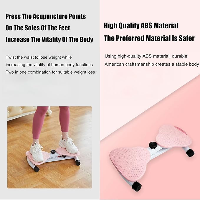 Body Shaping Waist Twisting Machine for Women Adults Cardio Weight Loss/Cardio Exercise Waist Toning Fitness Turntable for Home Workout Waist Sculptor MachineBlue,12x53x33cm