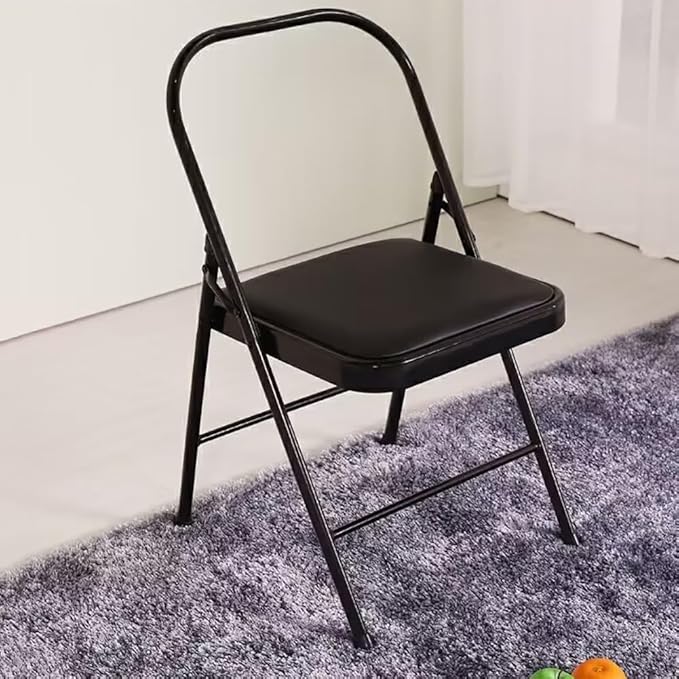 Pilates Yoga Chair,Iyengar Yoga Chair,Yoga Inversion chairyoga Assist Chair,Reinforced Yoga Chair,Backless Chair Yoga Chair 2 Bar,Black