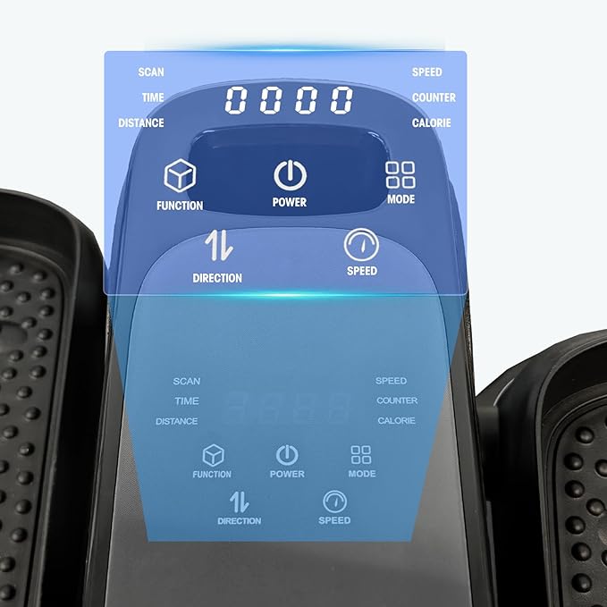 Under Desk Elliptical Machine,Leg Exerciser While Sitting for Seniors,Quiet & Portable Leg Exerciser While Sitting with Remote Control