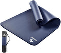 Gruper Yoga Mat Non Slip NBR Extra Thick Yoga Mat, 72"L x 32"/24"W x 0.6"/0.4"TH (185cm x 80cm/61cm x 15mm/10mm), Anti-Tear Exercise Mat with Carrying Strap and Bag, Workout Mats for Yoga, Pilates