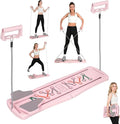 Pilates Board, Foldable Pilates Reformer for Home, Multifunctional Abdominal Trainer, Pilates Machine for Home Workout, Non Slip Lightweight Core Trainer for Plank Crunch Push Up