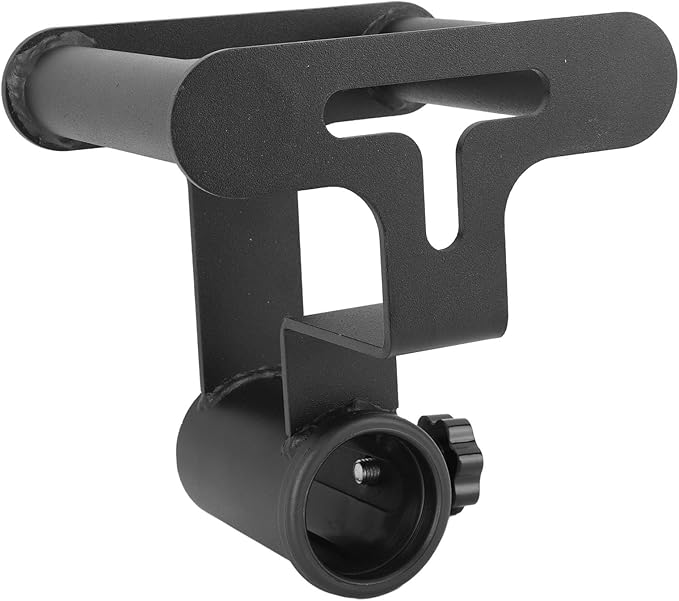 T Bar Row Platform with V Bar Landmine Handle Attachment, Compact Iron Barbell Accessory for Home Gym, Sturdy Grip Strength Training Equipment for Upper Body Workouts