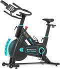 Magnetic Exercise Bike for Home, Heavy-Duty Stationary Bikes with APP Compatible, Quiet Indoor Bicycle for 350LBS Weight Capacity with Comfortable Seat Cushion