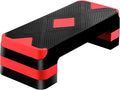 HomGarden Adjustable Workout Aerobic Stepper in Fitness & Exercise Step Platform Trainer Stepper w/Risers Adjust 4"-6''-8''