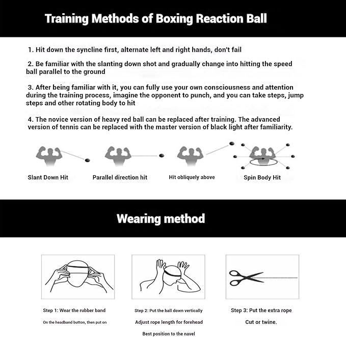 Boxing Reflex Ball - Improve Speed, Agility & Coordination - Perfect for Boxing Training & Fitness Workouts