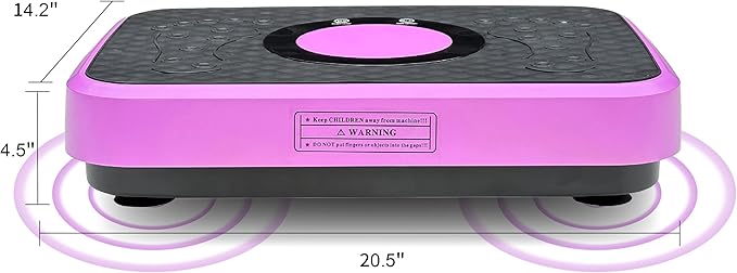 Vibration Plate Exercise Machine – Lymphatic Drainage & High-Intensity Fat Burner, 150-Speed Adjustable Fitness Platform for Full Body Workout, 450 lbs Capacity Home Gym Equipment (Men/Women)