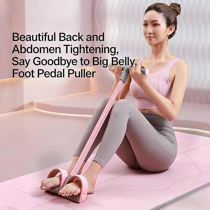 Multifunction Pedal Resistance Band with Handle, Multifunctional 2026 New Foot Pedal Resistance Band, 6-Tube Elastic Yoga Pedal Puller Resistance Band, for Abdomen, Waist, Arm, Leg