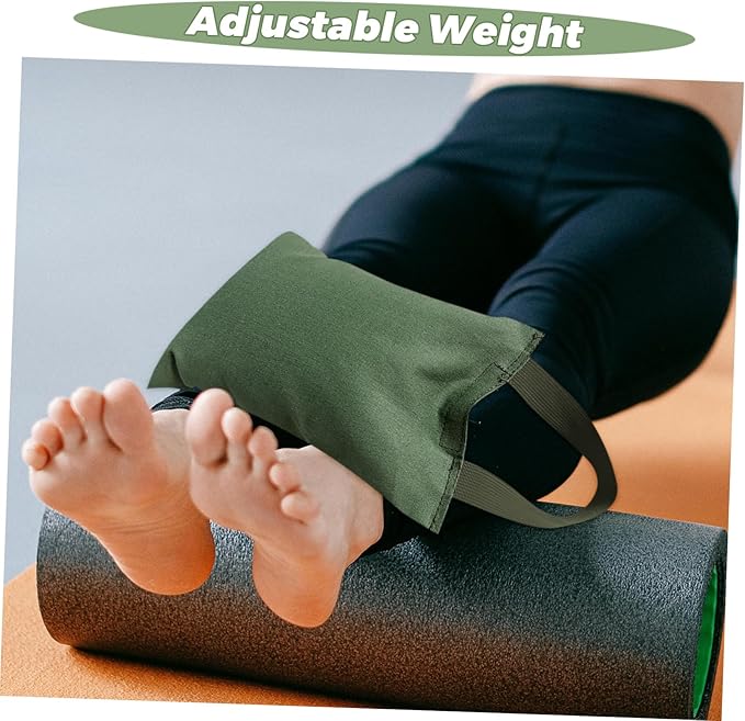 Totority 2kg Yoga Sandbag Handle Empty Weight Training Bag for and Exercise Canvas for Muscle Training and Balance Enhancement