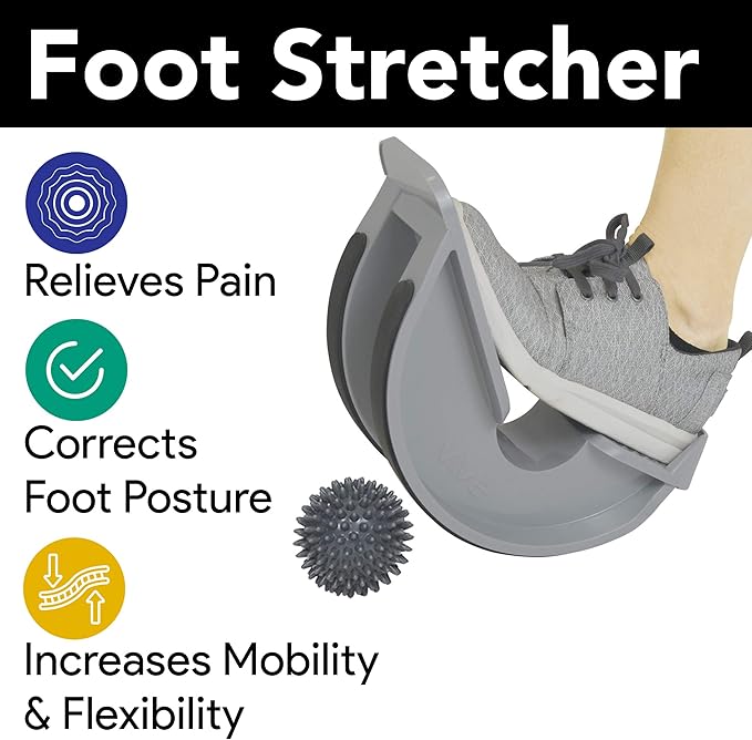 ProHeal Pink Plantar Fasciitis Relief Foot Rocker - Calf Stretcher with Spiked Ball Massager - Achilles Tendonitis Calf, Foot, Heel, and Ankle Stretcher - Lower Leg Pain Relief
