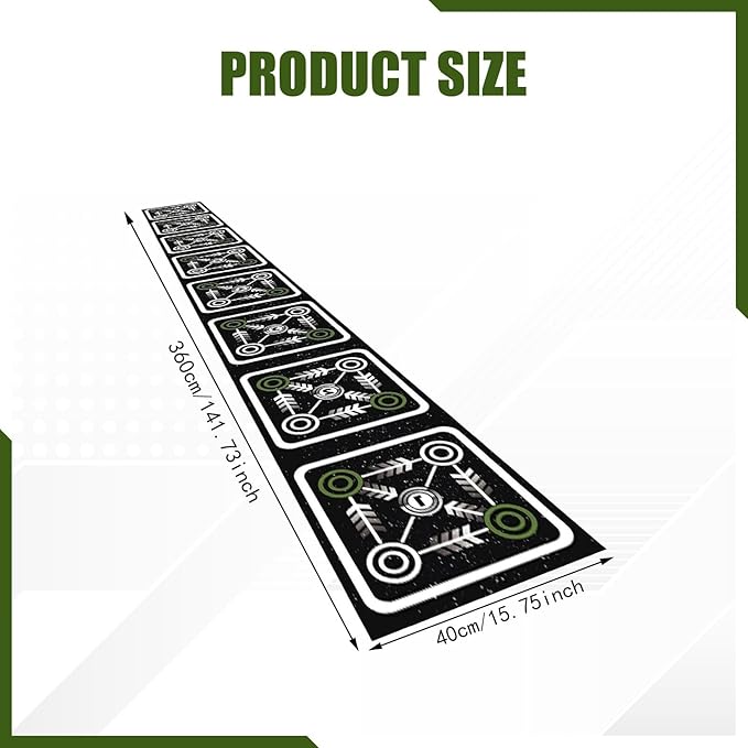 Agility Ladder Mat Pad Anti Slip Foldable Baseball Soccer Basketball Footwork Practice Speed Training Equipment for Exercise