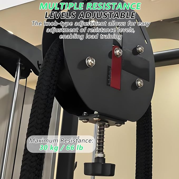 Endless Rope Trainer,Strength Training Endless Rope Pulley,Home Users Compact Suspension Trainer,for Full-Body Coordination Exercises