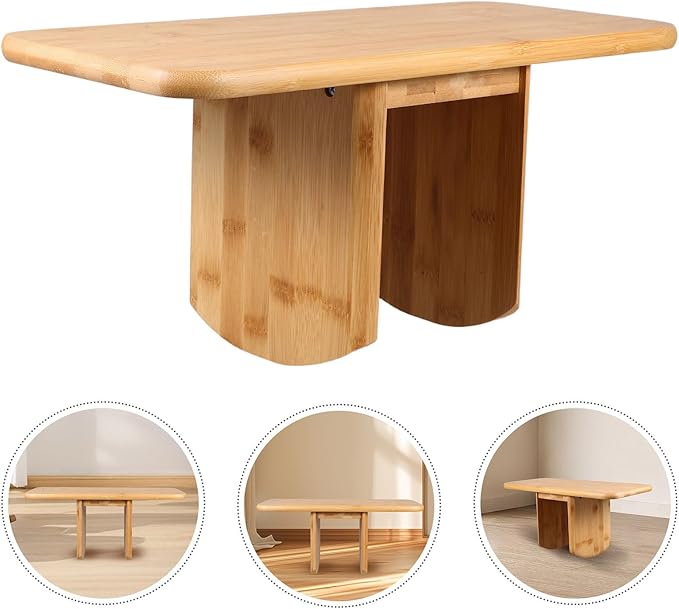 Portable Meditation Bench Stool, Compact Wooden Prayer Seat for Yoga and Office, Stable Support for Posture Improvement, Lightweight and Foldable Seating for Mindfulness Practice