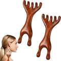 2 Pcs Wooden Massage Tools 5-Claw Wooden Scalp Massager Comb Meridian Therapy Manual Scalp Massager Natural Sandalwood Guas Sha Tools Ergonomic Handheld Massage Stick For Head Neck Face Nose Jaw