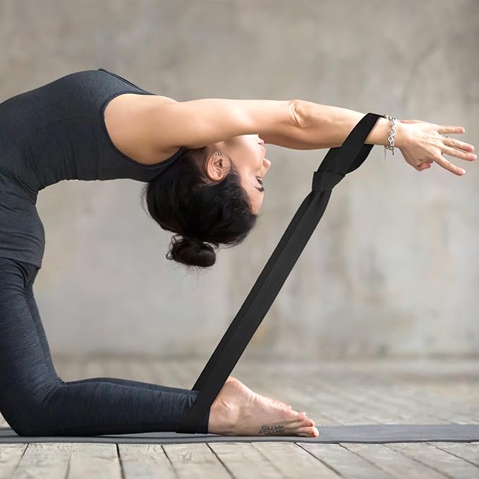 2 PCS Yoga Mat Carrier Strap Yoga Mat Sling Mats Slap Band Easy Holder Strap Adjustable Durable Exercise Carrier for Carrying Exercise Mats or Stretching (Black)