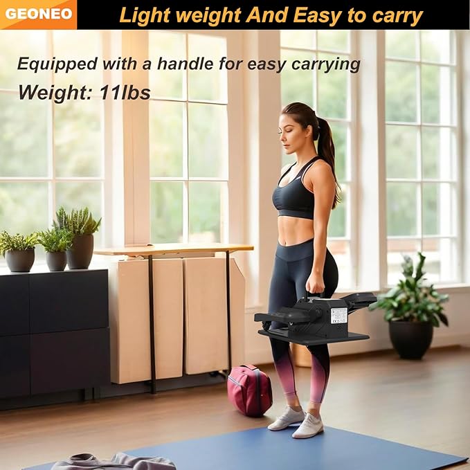 Under Desk Elliptical Machine, Electric Elliptical Exerciser for Senior, Quiet and Small Electric Seated Pedal Exerciser for Home with Remote Control and 12 Adjustable Speeds