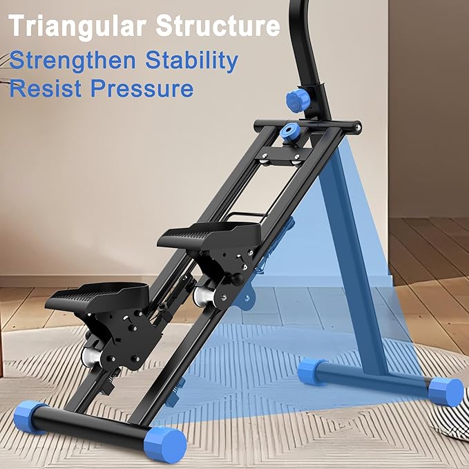 Stair Stepper for Home,Vertical Climber Workout Machine with Stable Frame and Adjustable Handlebar for Legs Workouts,Full-Body Cardio Workout Equipment for Women & Men
