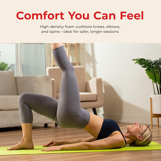 Sunny Health & Fitness Non-Slip Yoga Mat – Durable, Anti-Tear, Lightweight, Cushioned Support for Yoga, Pilates, Stretching Exercises, Meditation and Floor Workouts | Multiple Sizes & Colors